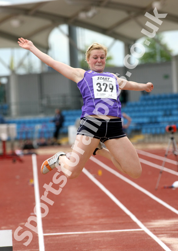 Joanne Whiteway (City of Sheffield) senior ladies long jump, Northern Championships, Sport City, Manchester
